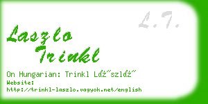 laszlo trinkl business card
